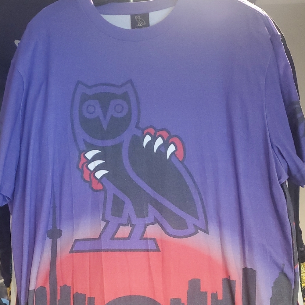 OVO Purple Owl Graphic T-Shirt XL